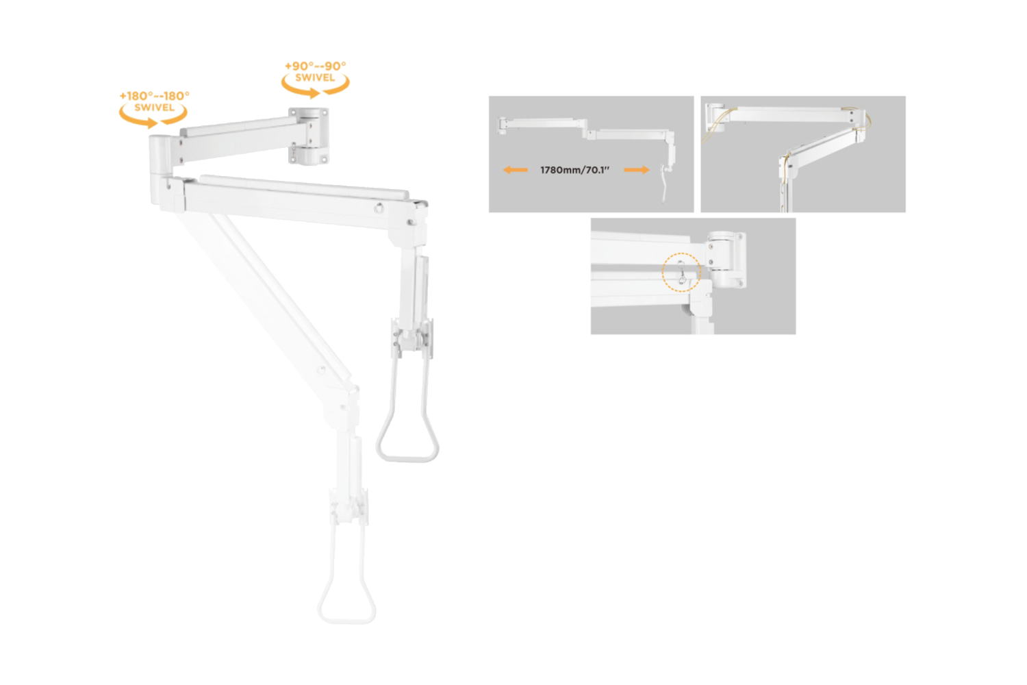 INFO SYSTEM EXTENDED REACH ARTICULATED ARM KTC Medical Kahroba